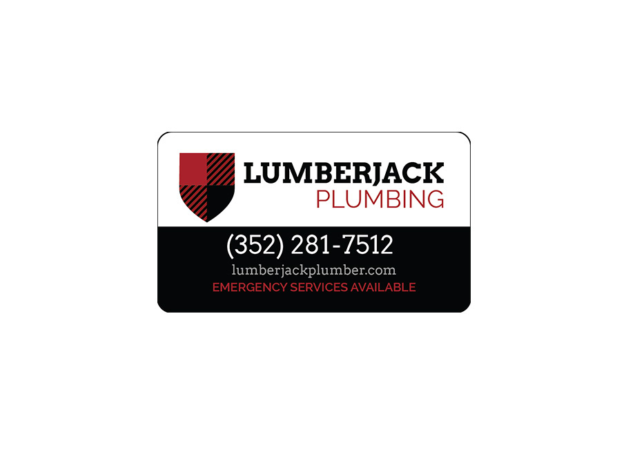 Lumberjack Plumbing: Fridge magnet acts as passive reminder for new and existing clients